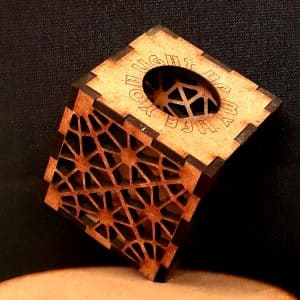 Geometric Grid Tealight Box