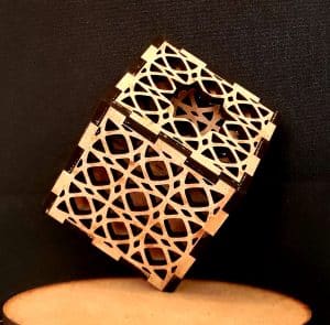 Circular Grid Tealight Box