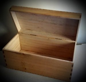 Large wooden box