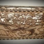 Tissue Box feather pattern