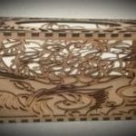 Tissue Box feather pattern