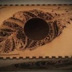 Tissue Box feather pattern