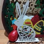 Personalized Easter bunny place holder
