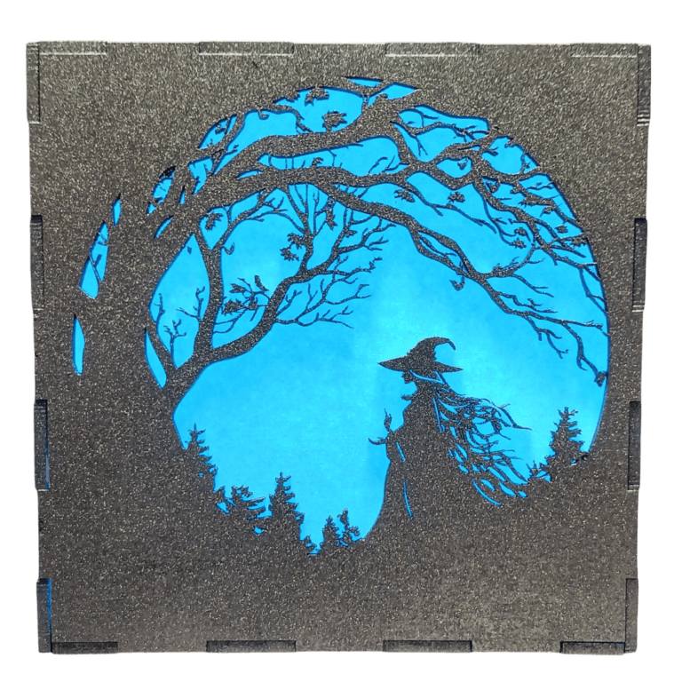 Night Light - Witchy Silhouette top view