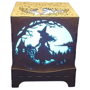 Night Light - Forest Witch Silhouette Back Panel