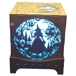 Night Light - Forest Witch Silhouette Right Side Panel