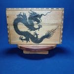 Image of Double Incense Box Chines Dragon Front