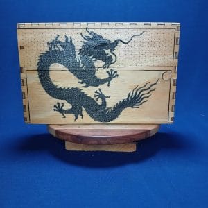 Image of Double Incense Box Chines Dragon Front