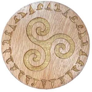 Image of the witchy triskelia coaster