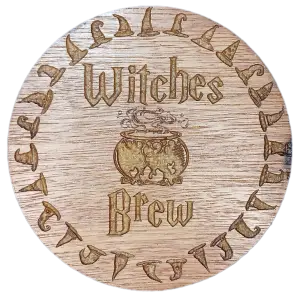 Image of the Witches Brew cauldron coaster