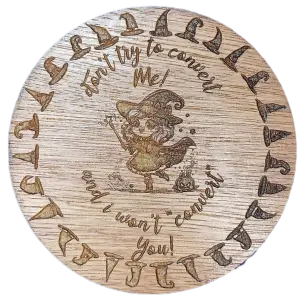 Image of the Don't try convert me coaster
