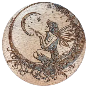 Image of the Fairy and the moon coaster