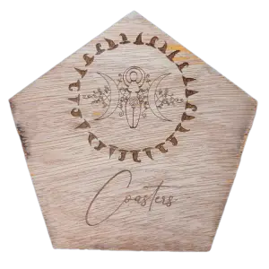 Image of the Witchy symbols Coasters box lid