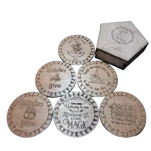 Image of the Witch's quotes Coasters