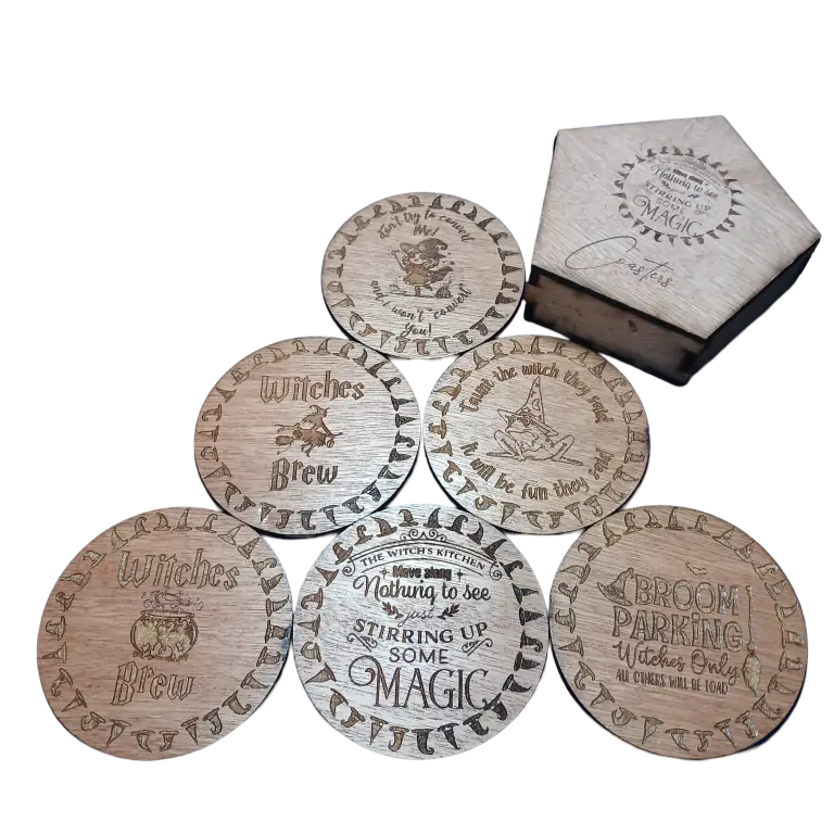 Image of the Witch's quotes Coasters