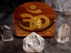 Tealight Holder Ohm symbol disc with out the back light