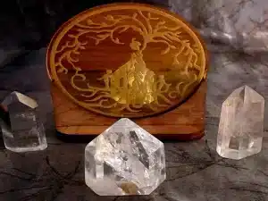 Tealight Holder Gaia gold disc with out the back light