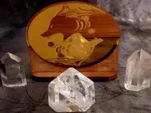 Tealight Holder Mani & Sol gold disc with out the back light