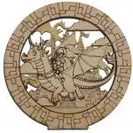 Image of a Brave Knight on a Dragon