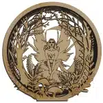 Image of the Fairy sitting on a mushroom paint Me Set