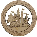 Image of a Knight with a Dragon paint Me Set