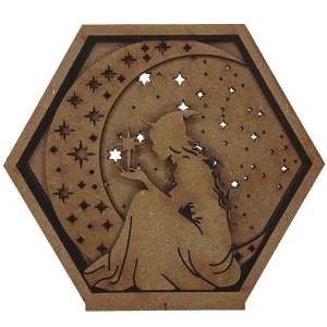 image of a Witch with a Crescent moon paint Me Set