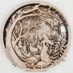 Image of our multi-layered Lady with Stag Paint me set