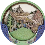Image of our Eagle Paint Me! sets Painted